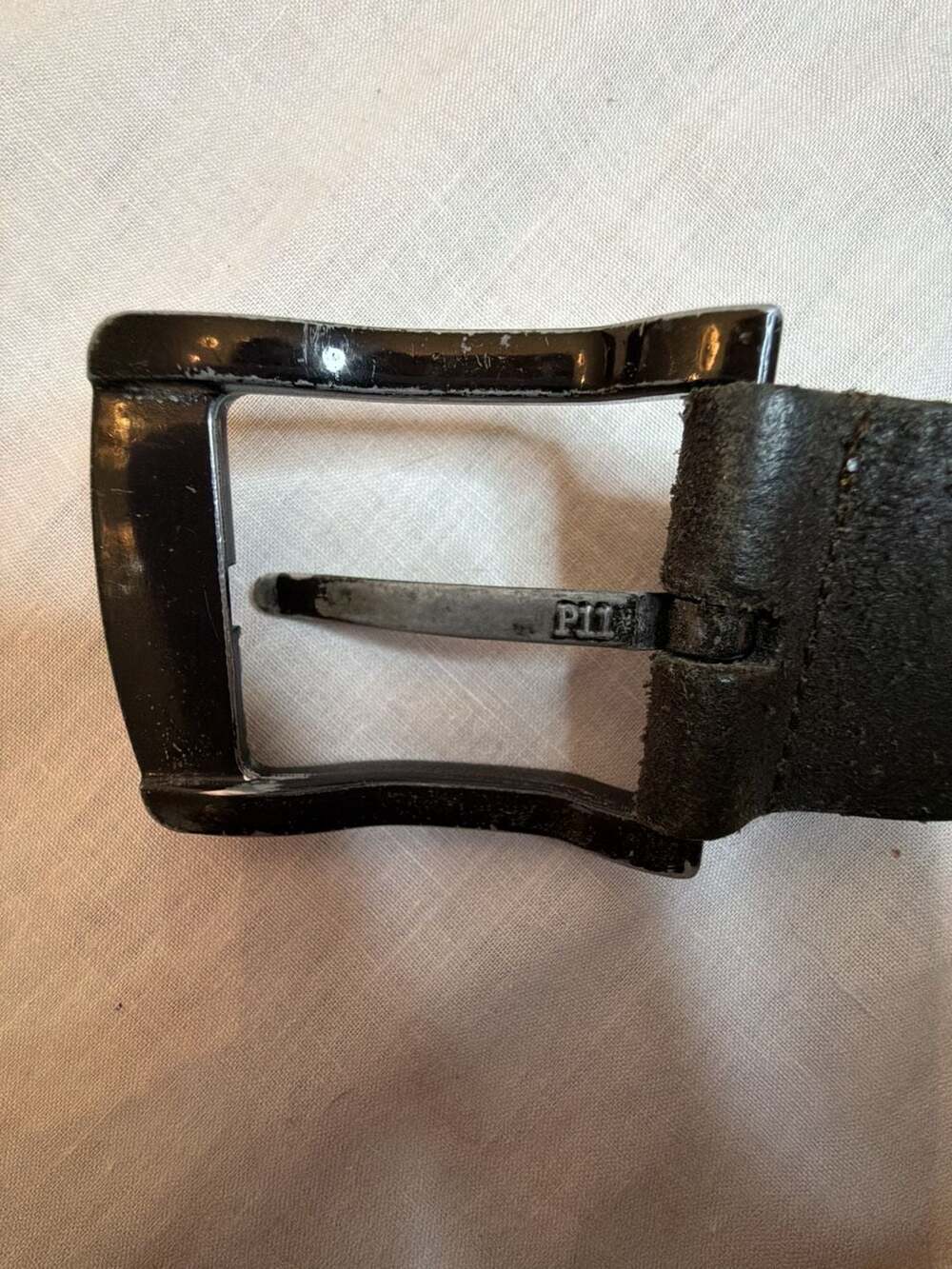 Vintage Hermès Etriviere Buckle Brown Leather Belt - Picture 11 of 12
